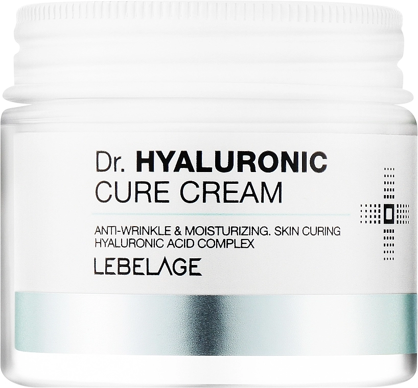 Крем для лица с гиалуроновой кислотой - Lebelage Dr. Hyaluronic Cure Cream, 70 мл - фото N1