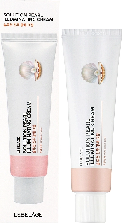 Осветляющий крем для лица с жемчугом - Lebelage Solution Pearl Illuminating Cream, 50 мл - фото N2