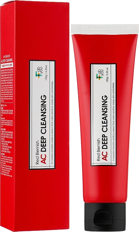 Пінка для вмивання для проблемної шкіри - Fabyou Red Blemish AC Deep Cleansing, 150 г - фото N2