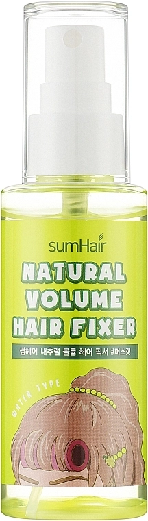 Спрей для фиксации волос "Натуральный объем" с ароматом зеленого винограда - SumHair Natural Volume Hair Fixer #Green Grape, 75 мл - фото N1