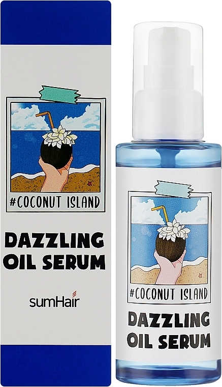 Масло-сыворотка для волос - SumHair Dazzling Oil Serum #Coconut Island, 75 мл - фото N2