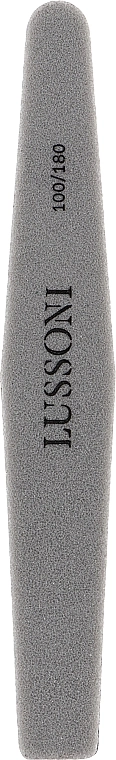 Пилка для нігтів - Lussoni Grey Diamond Sponge Grid 100/180, 10 шт - фото N2