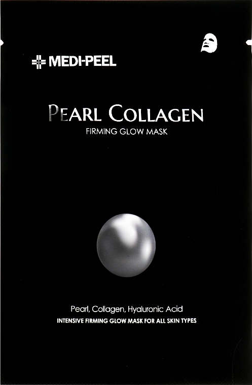 Тканинна маска з перловим колагеном - Medi peel Pearl Collagen Firming Glow Mask, 25 мл, 1 шт - фото N1