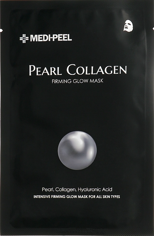 Тканинна маска з перловим колагеном - Medi peel Pearl Collagen Firming Glow Mask, 25 мл, 1 шт - фото N3