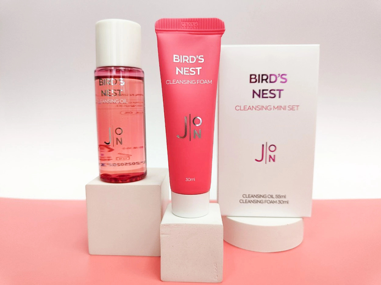 Очищуючий набір мініатюр - J:ON Bird's Nest Cleansing Mini Set, 2 продукта - фото N3