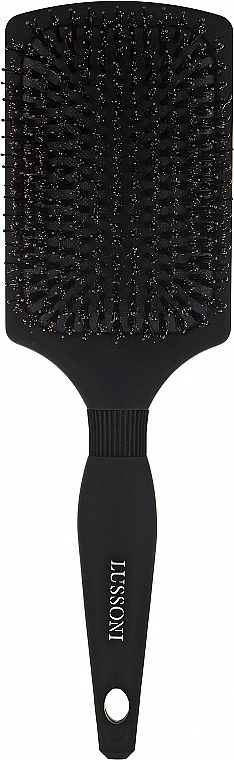 Расческа-щетка для волос с науральной щетиной кабана - Lussoni Care & Style Natural Boar Paddle Detangle Brush, 1 шт - фото N1