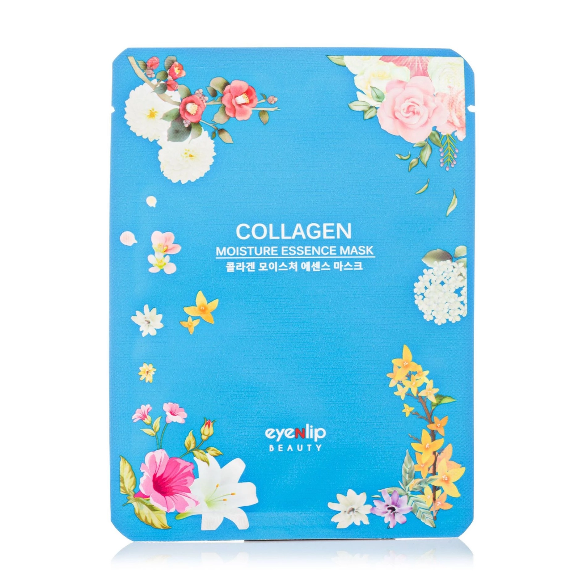 Зволожувальна тканинна маска для обличчя Moisture Essence Mask Collagen з колагеном, 25 мл - Eyenlip Moisture Essence Mask Collagen, 25 мл, 10 шт - фото N1