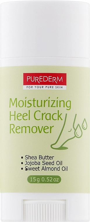 Увлажняющее средство для устранения трещин на пятках - Purederm Moisturizing Heel Crack Remover, 15 г - фото N1