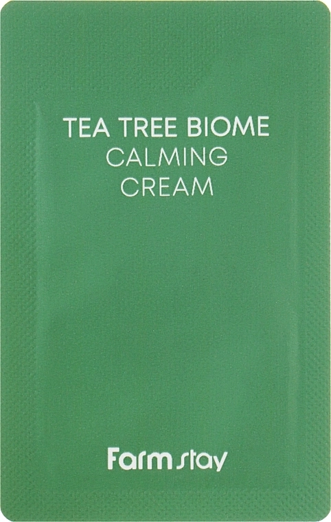 Крем із чайним деревом для проблемної шкіри обличчя - FarmStay Tea Tree Biome Calming Cream, пробник, 1 мл - фото N1