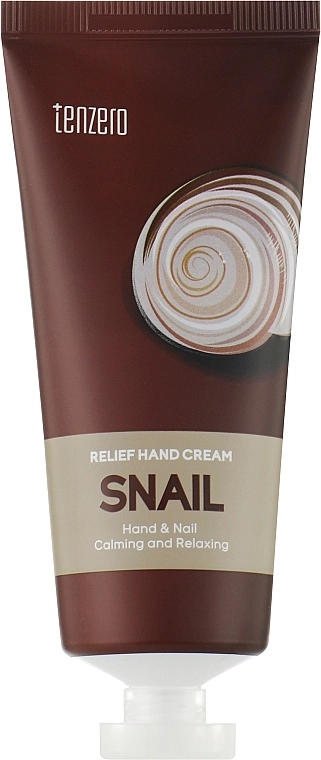 Рельефный крем для рук с муцином улитки - Tenzero Relief Hand Cream Snail, 100 мл - фото N1