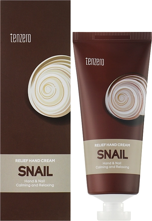 Рельефный крем для рук с муцином улитки - Tenzero Relief Hand Cream Snail, 100 мл - фото N2