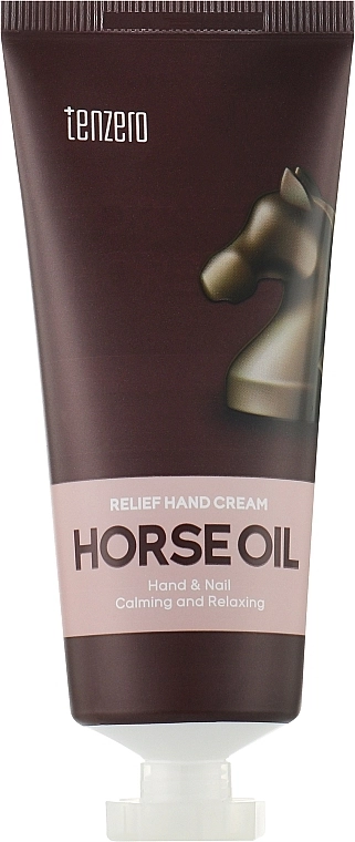 Рельєфний крем для рук з кінським жиром - Tenzero Relief Hand Cream Horse Oil, 100 мл - фото N1