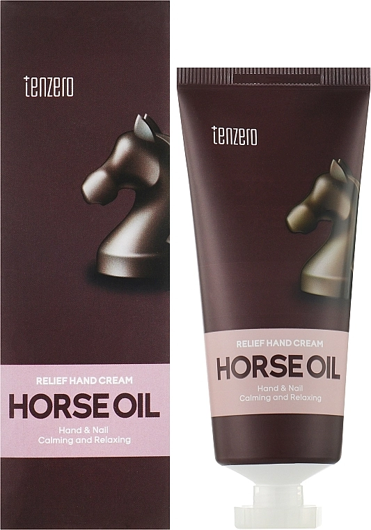 Рельєфний крем для рук з кінським жиром - Tenzero Relief Hand Cream Horse Oil, 100 мл - фото N2