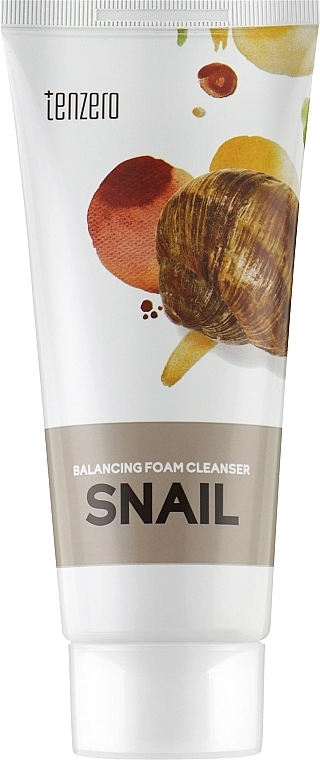 Балансирующая пенка для умывания с экстрактом муцина улитки - Tenzero Balancing Foam Cleanser Snail, 100 мл - фото N1