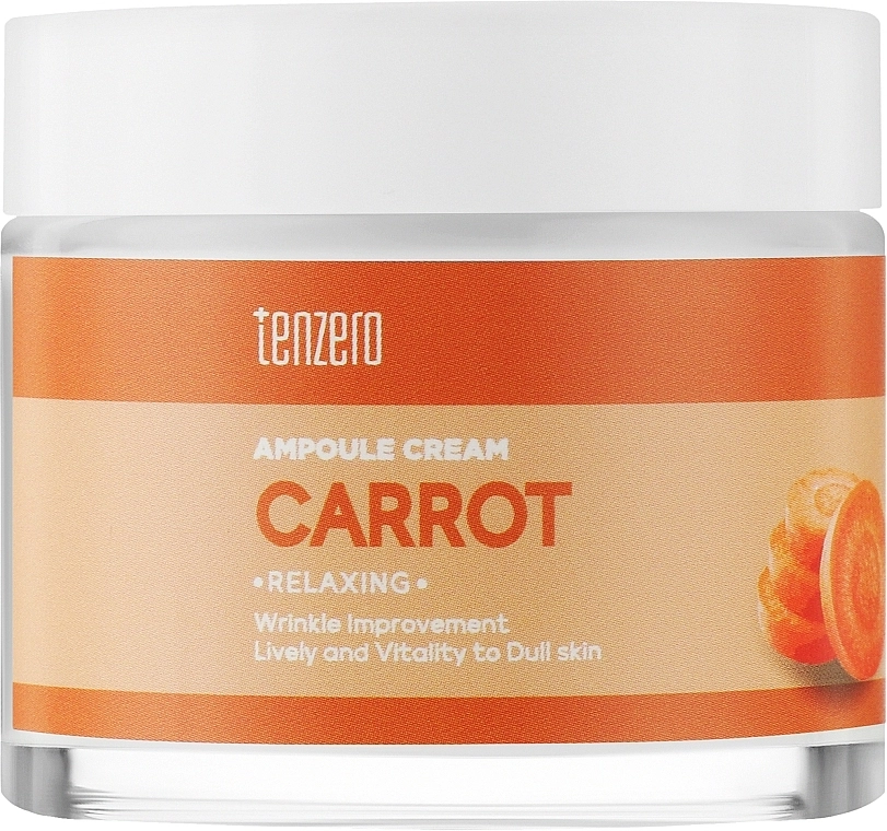 Ампульний крем для обличчя з морквою - Tenzero Relaxing Carrot Ampoule Cream, 70 г - фото N1