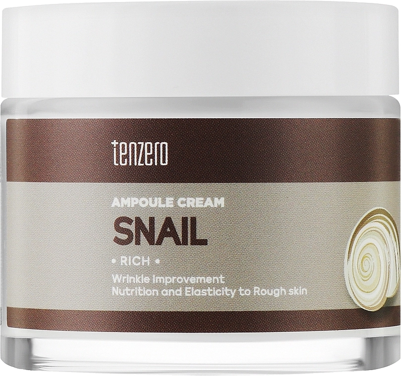 Ампульний крем для обличчя з равликом - Tenzero Rich Snail Ampoule Cream, 70 г - фото N1
