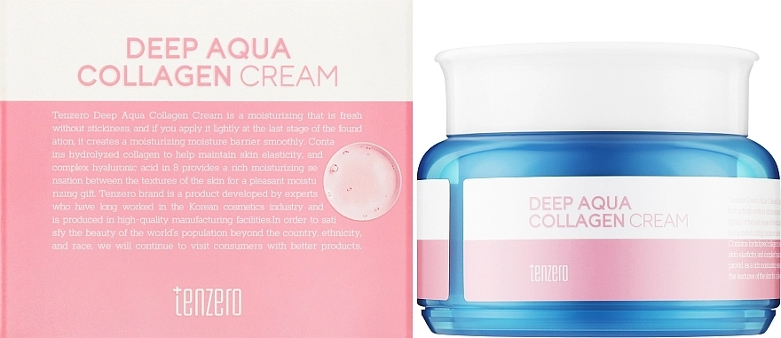 Крем для обличчя з колагеном - Tenzero Deep Aqua Collagen Cream, 100 г - фото N2