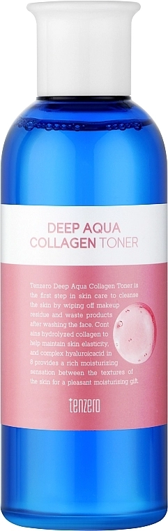 Тонер для обличчя з колагеном - Tenzero Deep Aqua Collagen Toner, 200 мл - фото N1