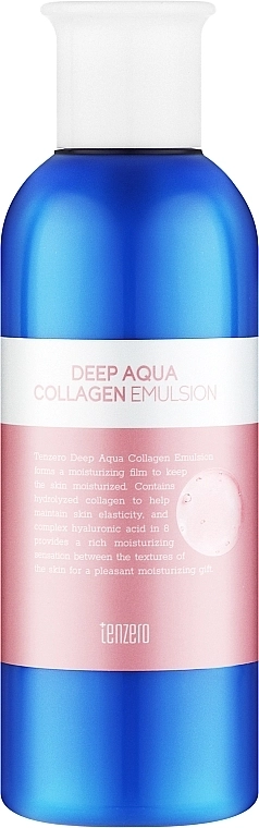 Емульсія для обличчя з колагеном - Tenzero Deep Aqua Collagen Emulsion, 200 мл - фото N1