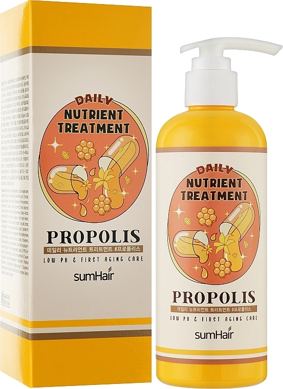 Маска-бальзам для волос с прополисом - SumHair Daily Nutrient Treatment Propolis, 300 мл - фото N2