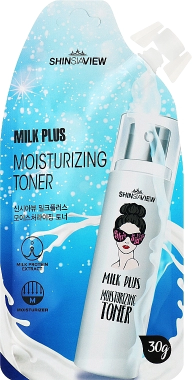 Увлажняющий тонер для лица - Shinsiaview Milk Plus Moisturizing Toner, 30 г - фото N1