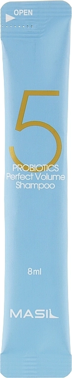 Шампунь для придания объёма тонким волосам с пробиотиками - Masil 5 Probiotics Perfect Volume Shampoo, 20x8 мл - фото N2