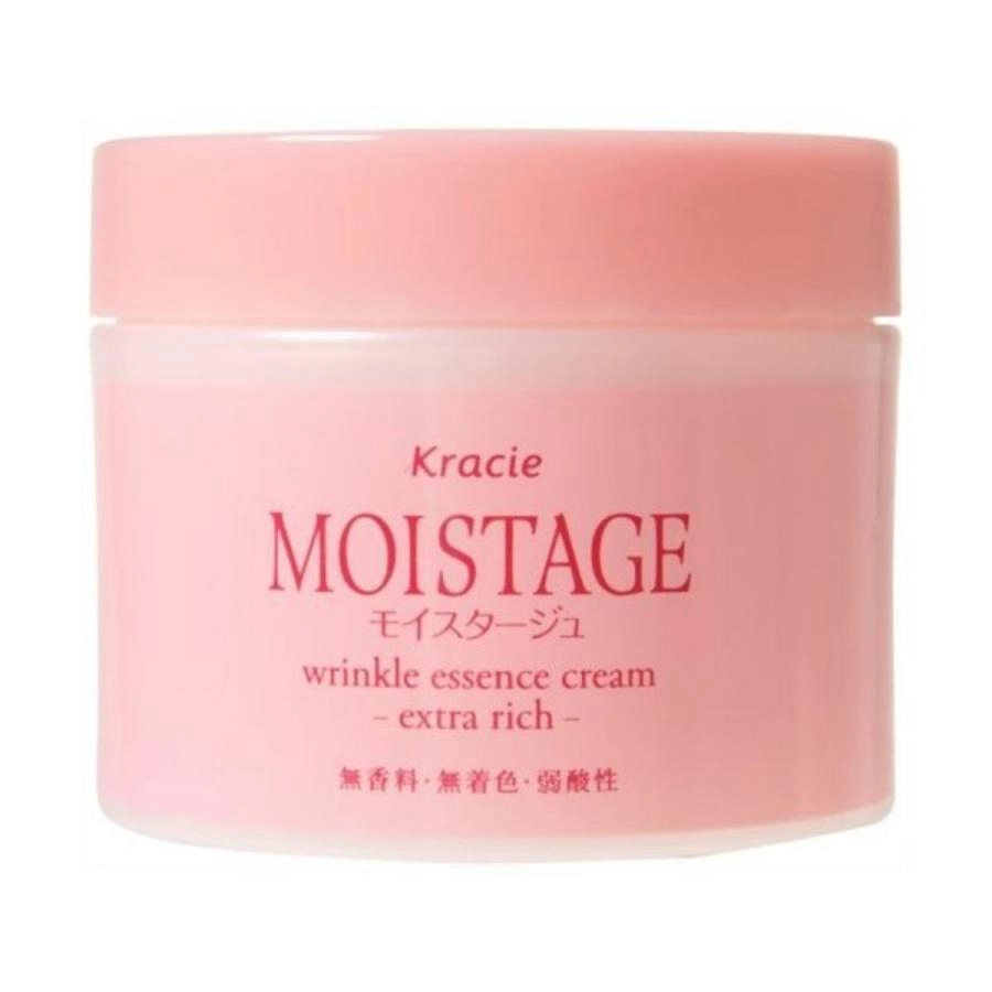 Зволожуючий крем для обличчя проти зморшок - Kracie Moistage Wrinkle Essence Cream Extra Rich, 100 г - фото N1