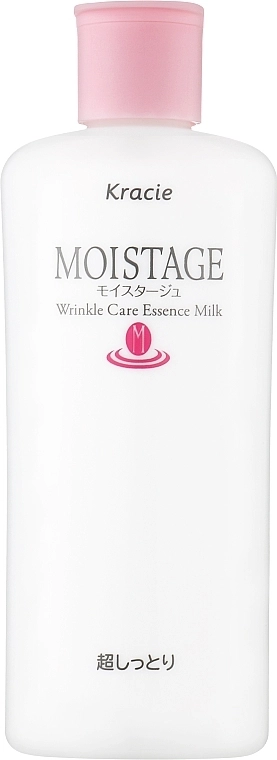 Антивікове молочко для обличчя - Kracie Moistage Wrinkle Care Essence Milk, 160 мл - фото N1