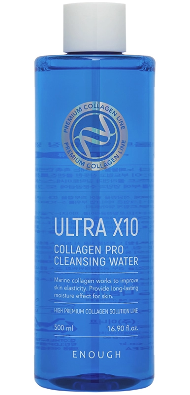 Тонер з морським колагеном - Ultra X10 Collagen Pro Marine Toner - Enough Ultra X10 Collagen Pro Cleansing Water, 500 мл - фото N1