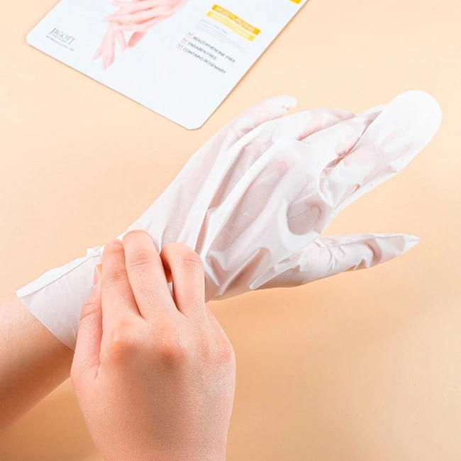Пом'якшувальна маска рукавички для рук - Jigott Jigott Vita Solution 12 Brightening Hand Care Pack, 1 пара, 2 шт - фото N3