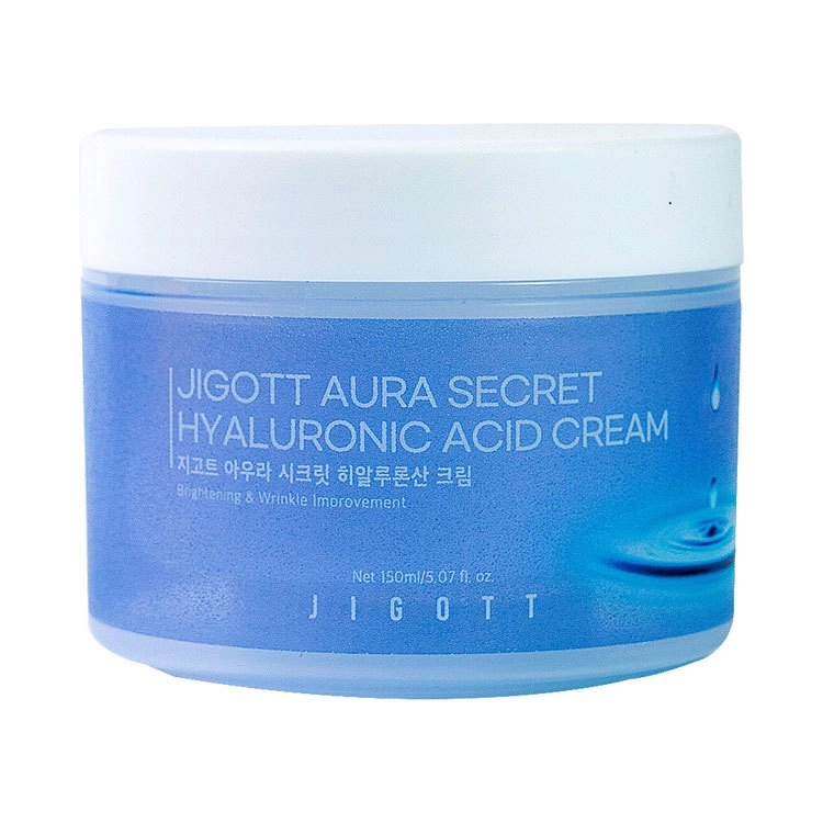 Увлажняющий крем для лица с гиалуроновой кислотой - Jigott Aura Secret Hyaluronic Acid Cream, 150 мл - фото N1