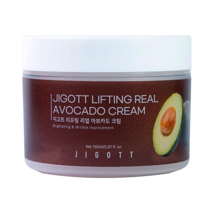 Подтягивающий крем для лица с авокадо - Jigott Lifting Real Avocado Cream, 150 мл - фото N1