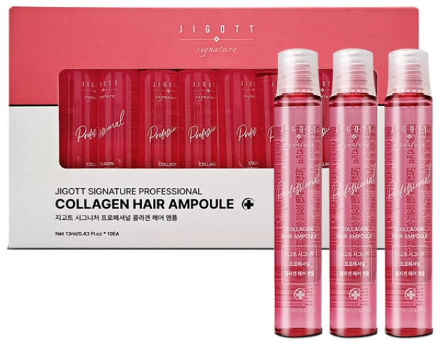 Ампула для волосся з колагеном - Jigott Signature Professional Collagen Hair Ampoule, 13 мл, 1 шт - фото N1