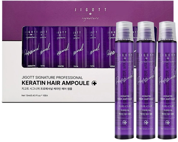 Ампула для волос c кератином - Jigott Signature Professional Keratin Hair Ampoule, 13 мл, 1 шт - фото N1