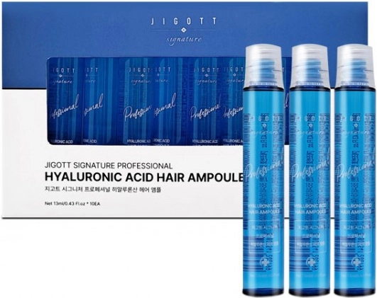Ампула для волосся з колагеном - Jigott Signature Professional Hyaluronic Acid Hair Ampoule, 13 мл, 1 шт - фото N1