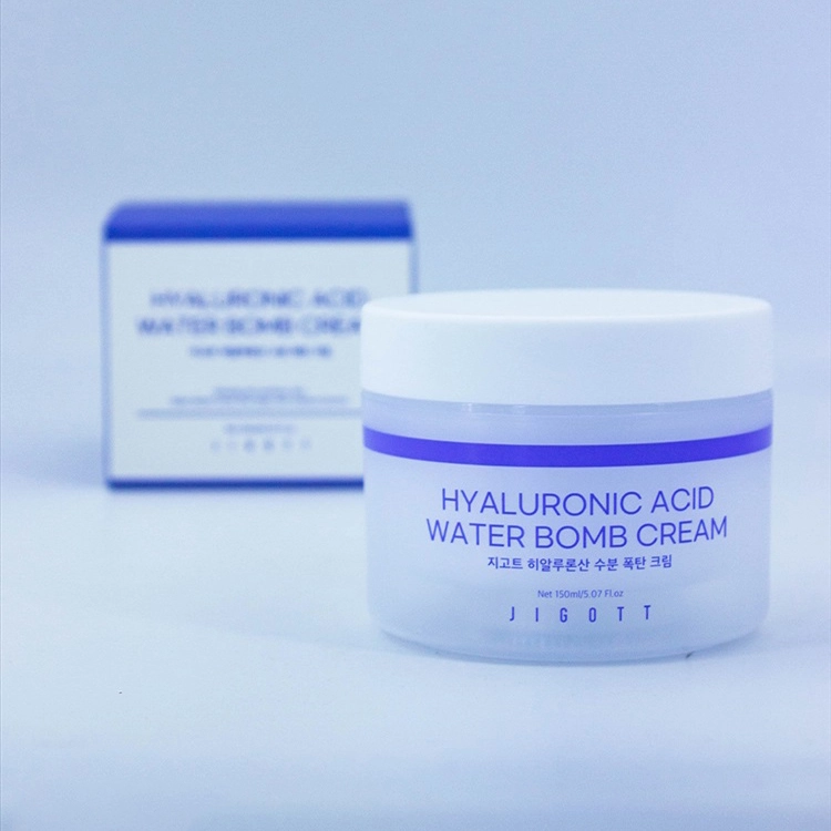 Зволожуючий крем для обличчя з гіалуроновою кислотою - Jigott Hyaluronic Acid Water Bomb Cream, 150 мл - фото N4