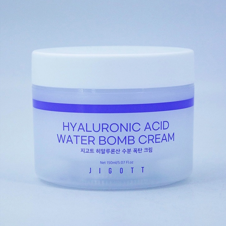 Увлажняющий крем для лица с гиалуроновой кислотой - Jigott Hyaluronic Acid Water Bomb Cream, 150 мл - фото N2