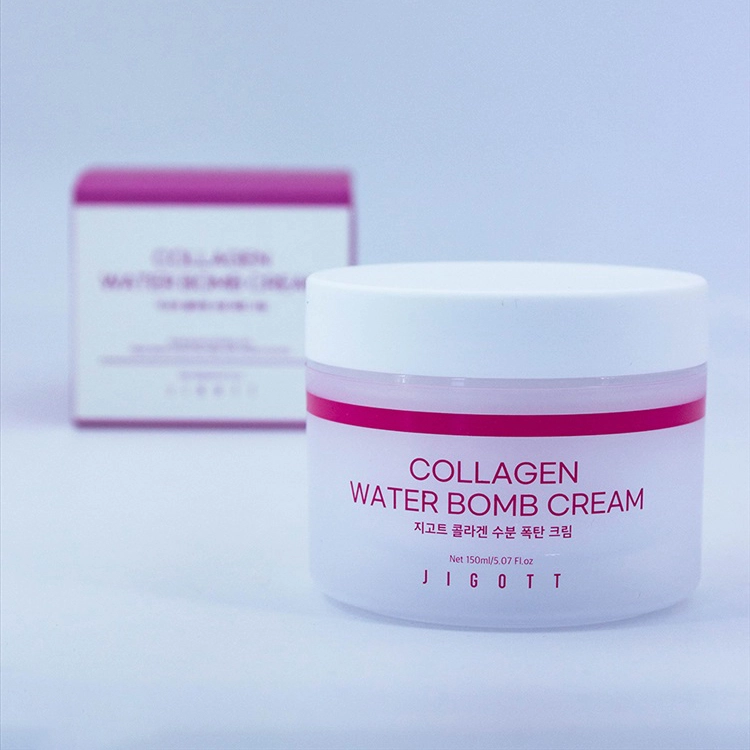 Увлажняющий крем для лица с коллагеном - Jigott Collagen Water Bomb Cream, 150 мл - фото N4