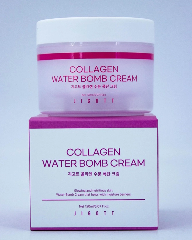 Увлажняющий крем для лица с коллагеном - Jigott Collagen Water Bomb Cream, 150 мл - фото N5