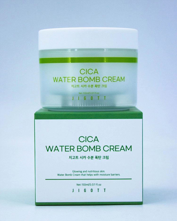 Зволожуючий крем для обличчя з екстрактом центелли - Jigott Cica Water Bomb Cream, 150 мл, 150 мл - фото N5