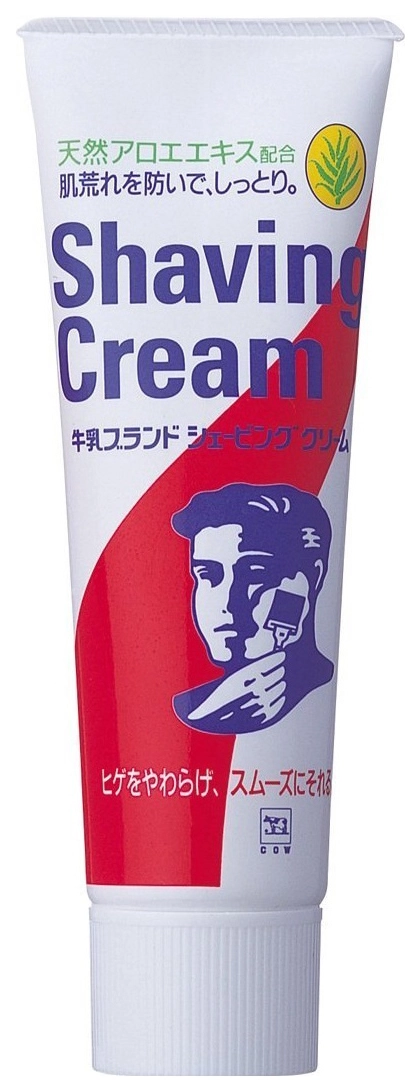 Крем для бритья для чувствительной кожи с экстрактом алоэ - COW Shaving Cream, 80 г - фото N1