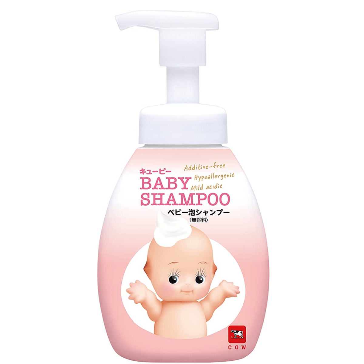 Дитяче мило-пінка 2 в 1 для волосся та тіла - COW Kewpie Baby Shampoo Foam, 350 мл - фото N1