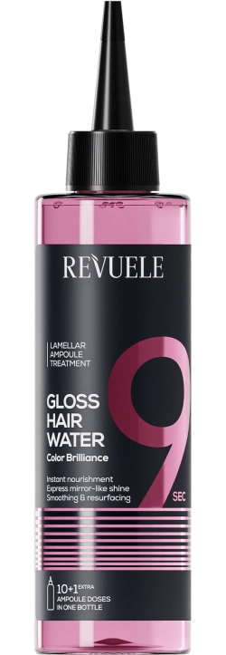 Жидкий кондиционер для окрашенных волос "Яркость цвета" - Revuele Gloss Hair Water Color Brilliance, 220 мл - фото N1