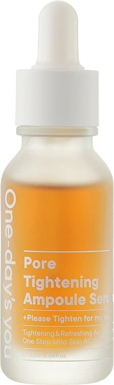 Ампульна сироватка для звуження пор - One-Day's You Pore Tightening Ampoule Serum, 20 мл - фото N1