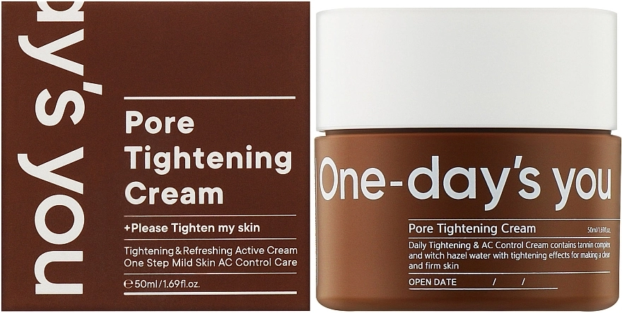 Крем для для сужения пор - One-Day's You Tightening Cream, 50 мл - фото N2