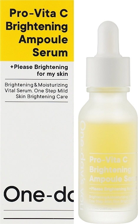 Ампульная осветляющая сыворотка для лица с витамином C - One-Day's You Vita-C Brightening Ampoule Serum, 20 мл - фото N2