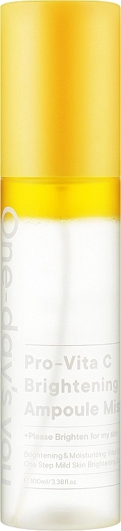 Освітлююча сироватка-міст для обличчя з вітаміном C - One-Day's You Pro Vita-C Brightening Ampoule Mist, 100 мл - фото N1