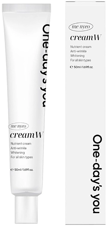 Осветляющий крем для лица - One-Day's You Me Nyeo Cream W, 50 мл - фото N1