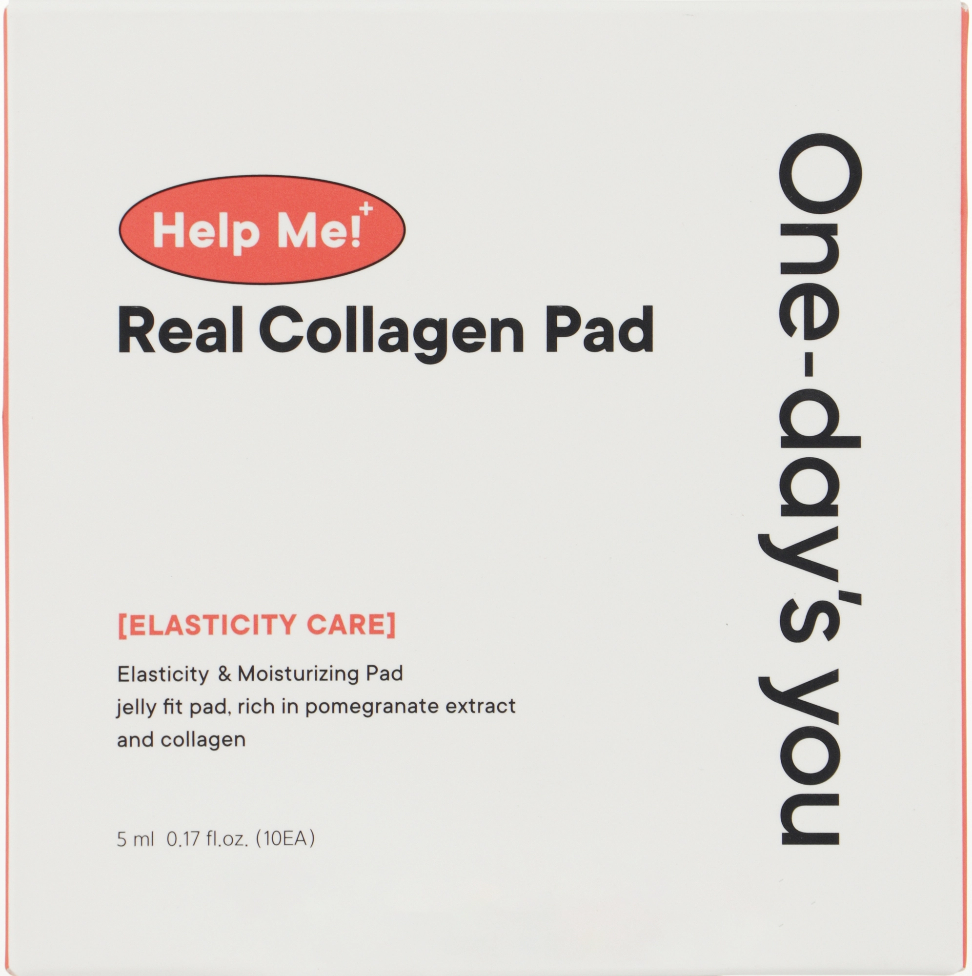 Тонер-диски для лица с коллагеном - One-Day's You Help Me Real Collagen Pad, 20 шт - фото N1