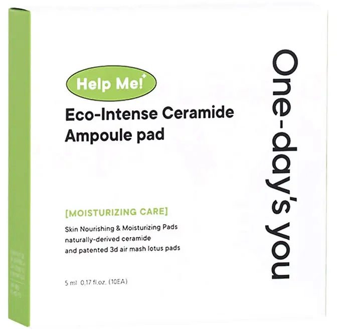 Тонер-диски с керамидами - One-Day's You Help Me! Eco-Intense Ceramide Ampoule Pad, 20 шт - фото N2
